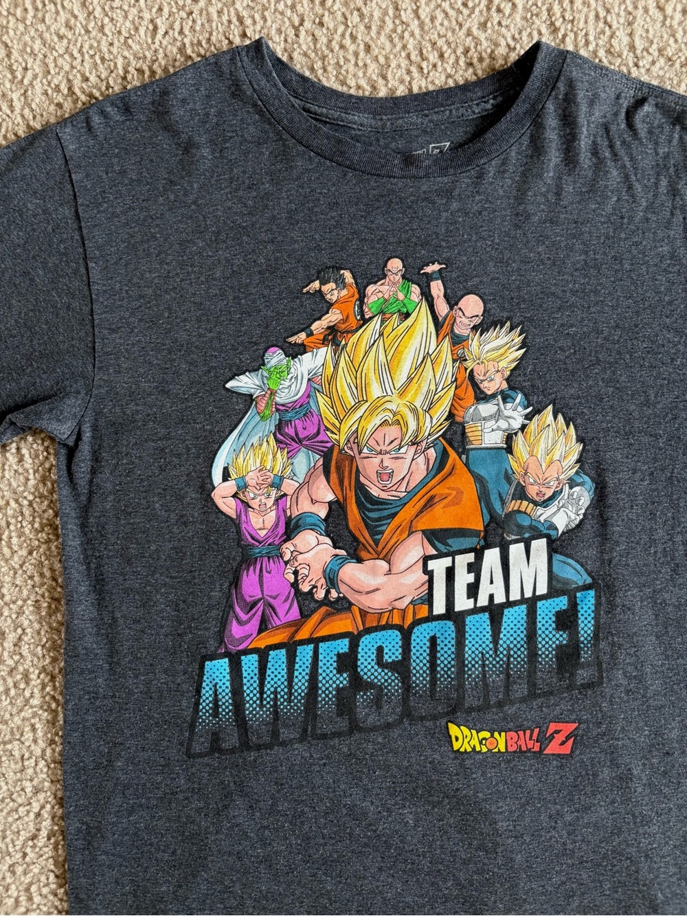 Dragon Ball Z Kids Team Graphic Tee - Charcoal